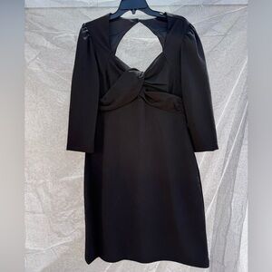 Julia Jordan Black Cut-Out Sheath Dress